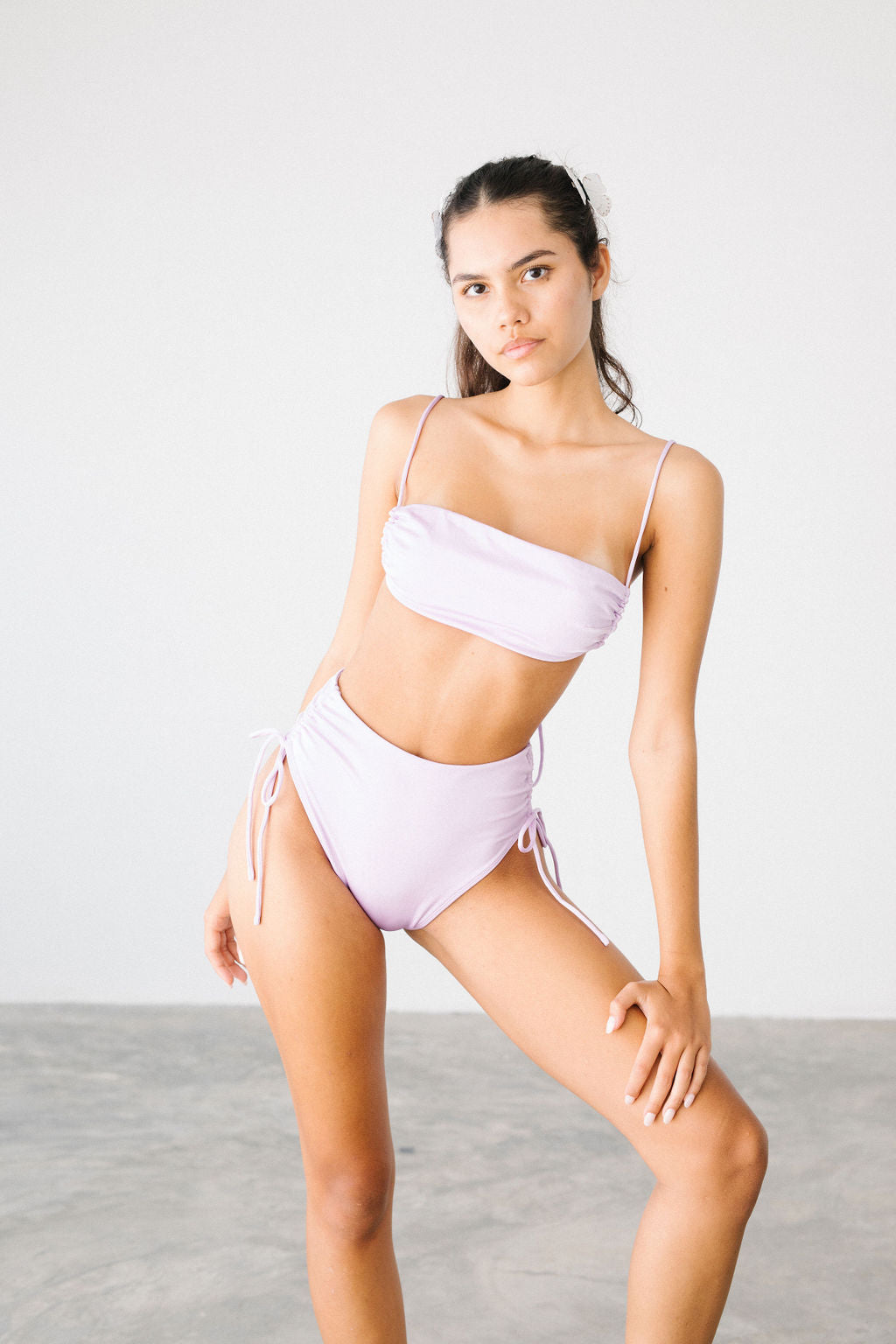 HEDY HIGHWAISTED SURF BOTTOM - LILAC PURPLE - NOLLA