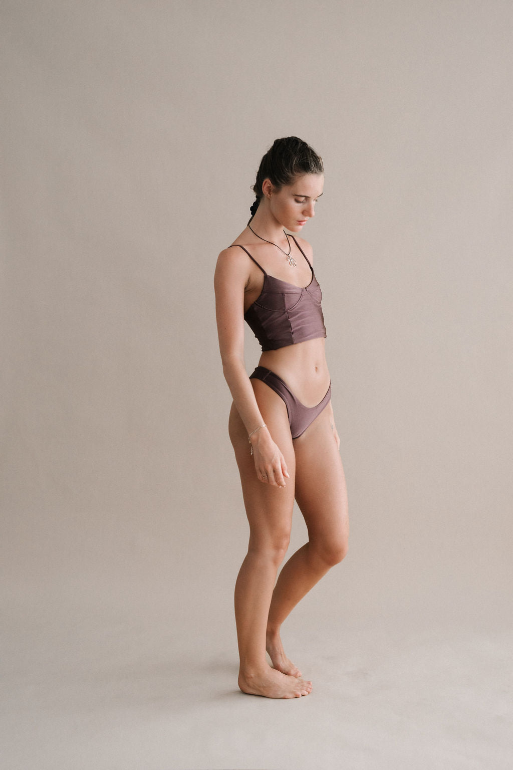 ARC SWIM TOP - ESPRESSO