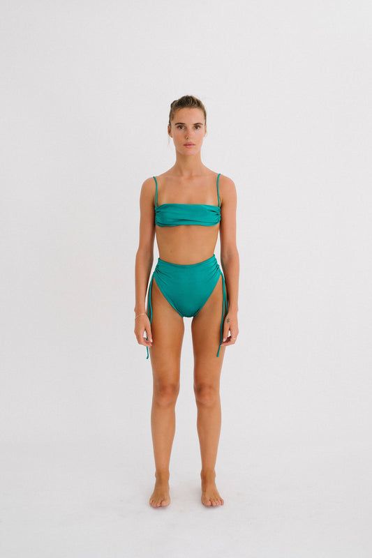 HEDY HIGHWAISTED SWIM BOTTOM - EMERALD