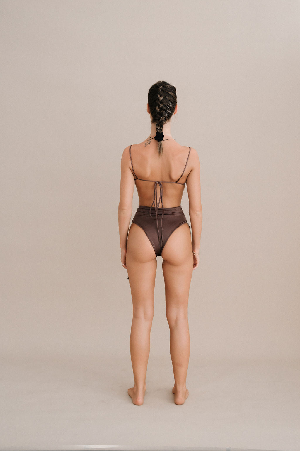 HEDY HIGHWAISTED SWIM BOTTOM - ESPRESSO