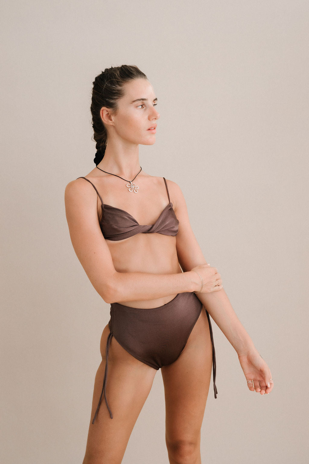 BILLA SWIM TOP - ESPRESSO - NOLLA