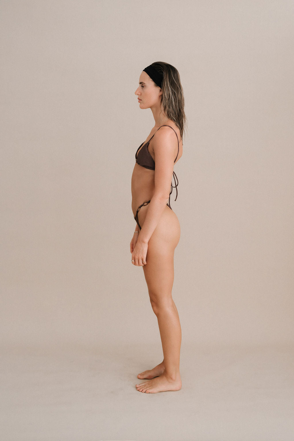 MIRA RING BIKINI TOP - ESPRESSO - NOLLA