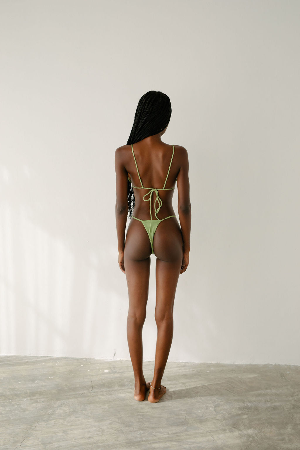 MIRA PEARL DROP TOP - FERN GREEN - NOLLA
