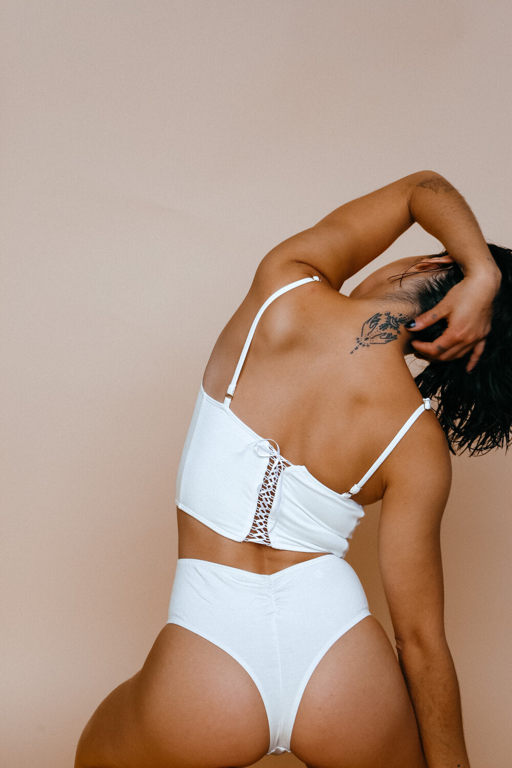 HIGH WAISTED BRIEF | White - NOLLA