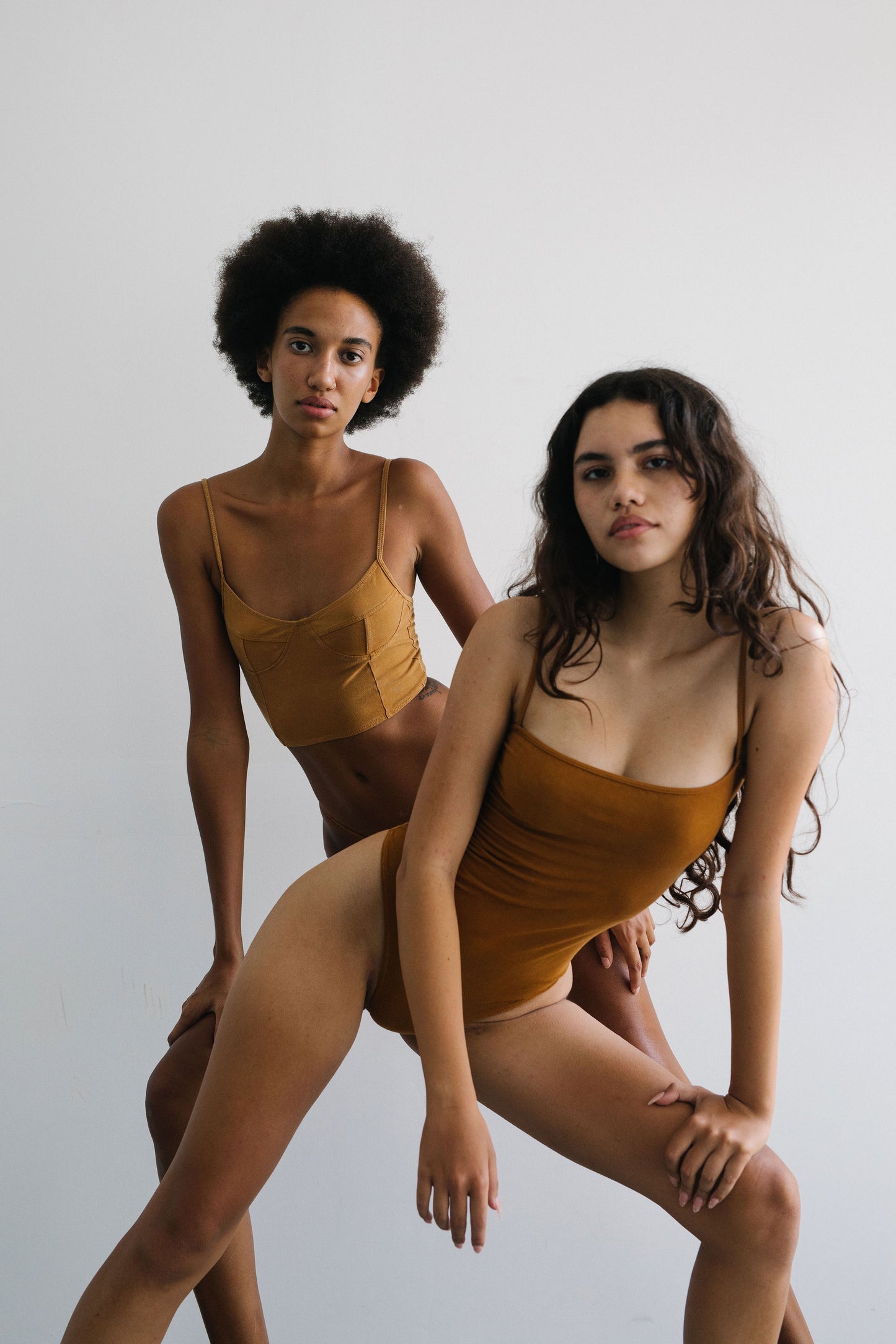 LONG LINE BRA TOP | Caramel - NOLLA