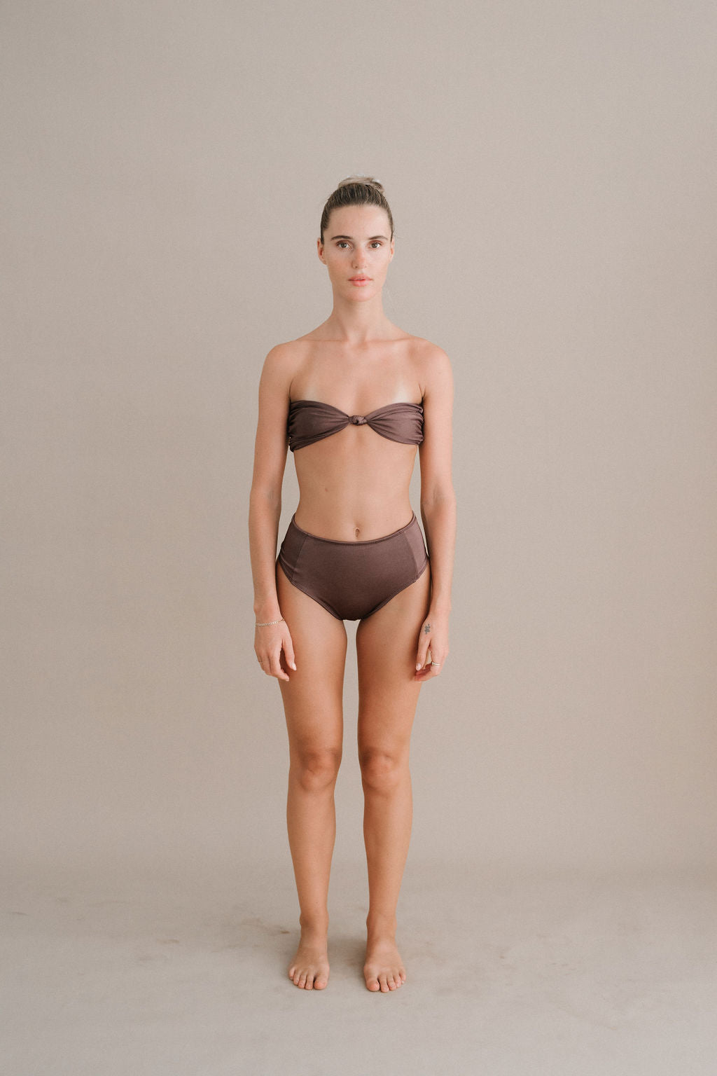 ARC SWIM BOTTOM  - ESPRESSO - NOLLA