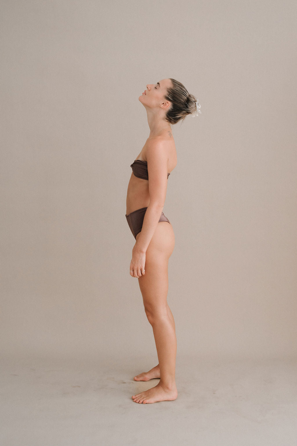 ARC SWIM BOTTOM  - ESPRESSO