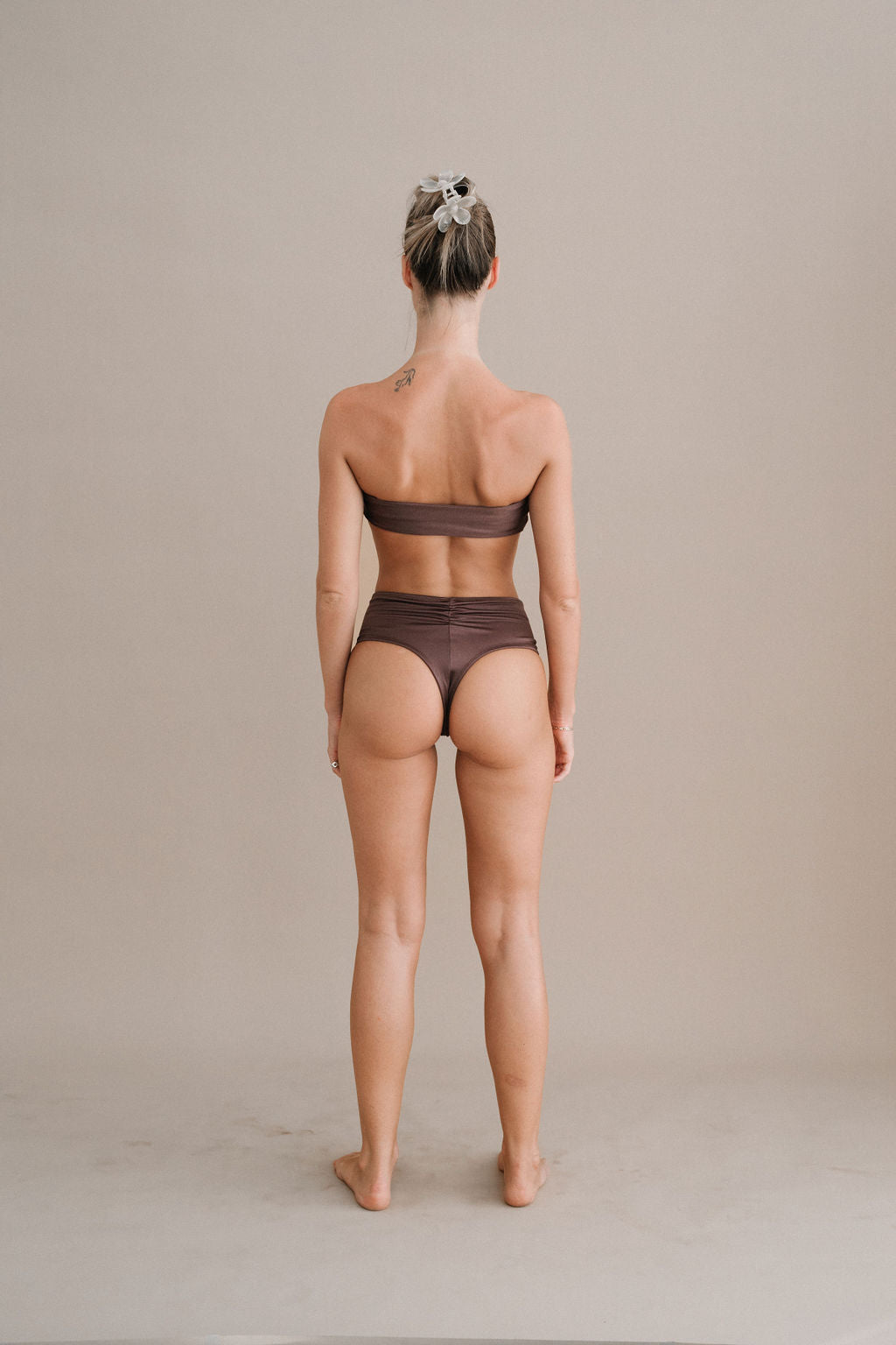 ARC SWIM BOTTOM  - ESPRESSO - NOLLA
