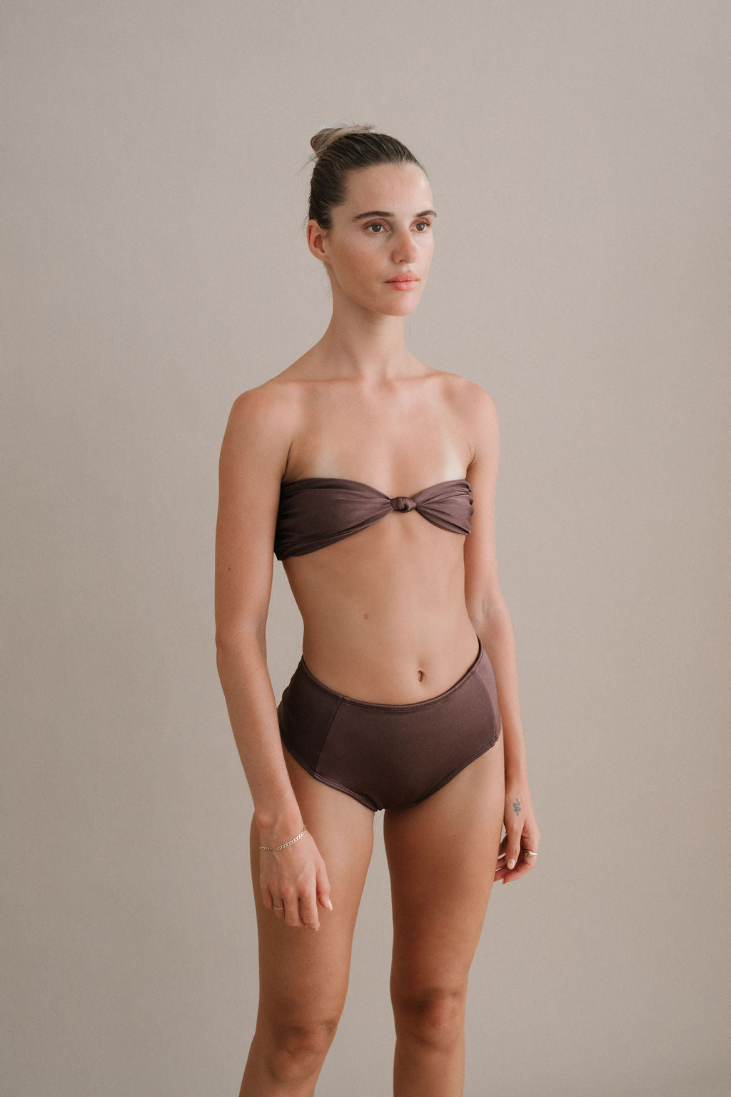 ARC SWIM BOTTOM  - ESPRESSO