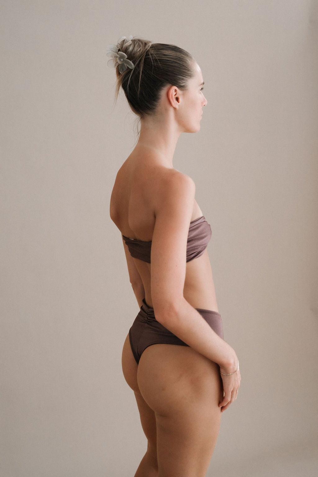 ARC SWIM BOTTOM  - ESPRESSO - NOLLA