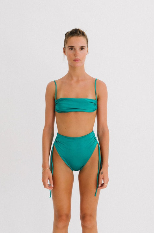 BILLA SWIM TOP - EMERALD - NOLLA