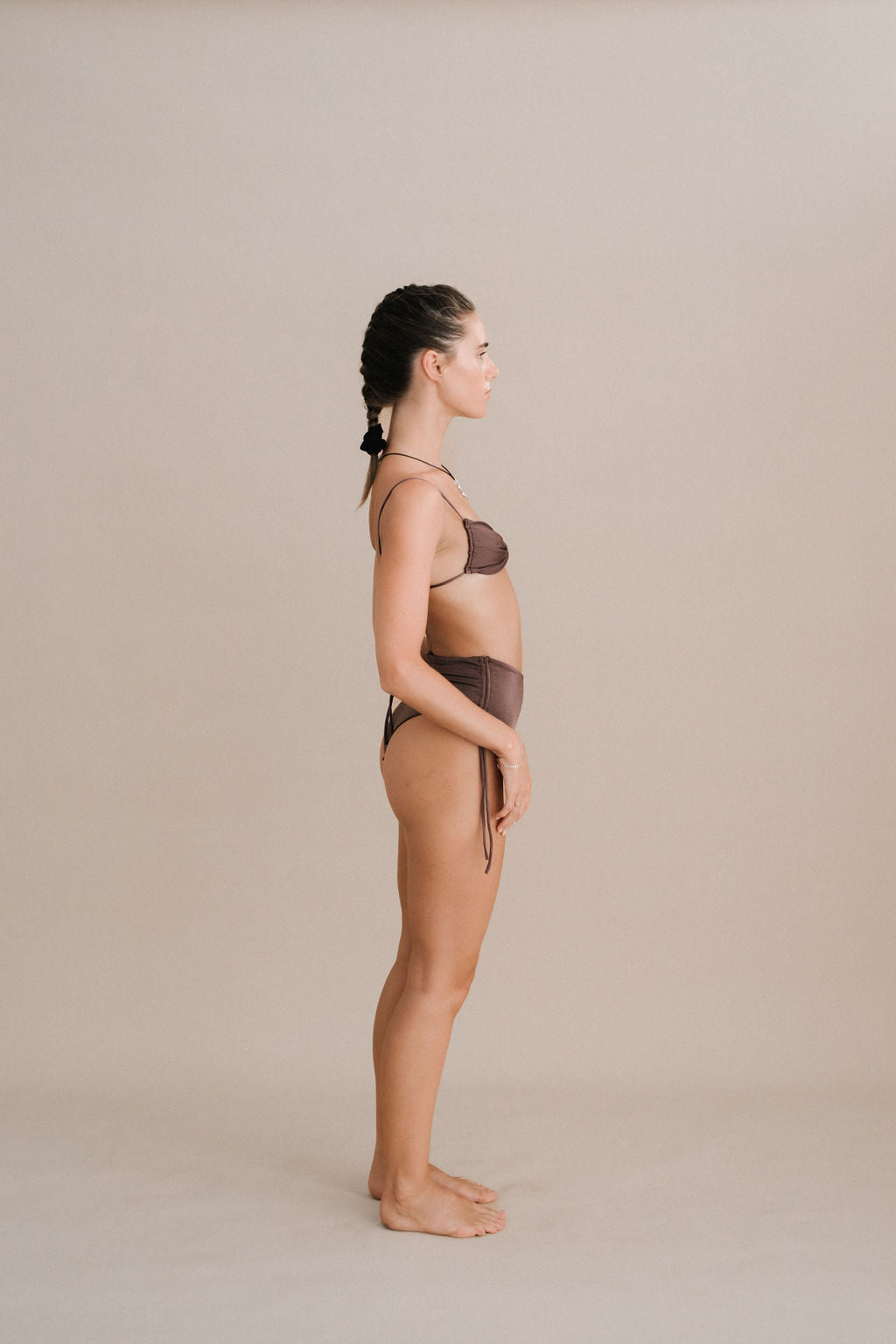 BILLA SWIM TOP - ESPRESSO - NOLLA