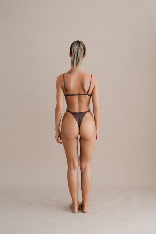 RITA STRAPY SWIM BOTTOM RING - ESPRESSO - NOLLA