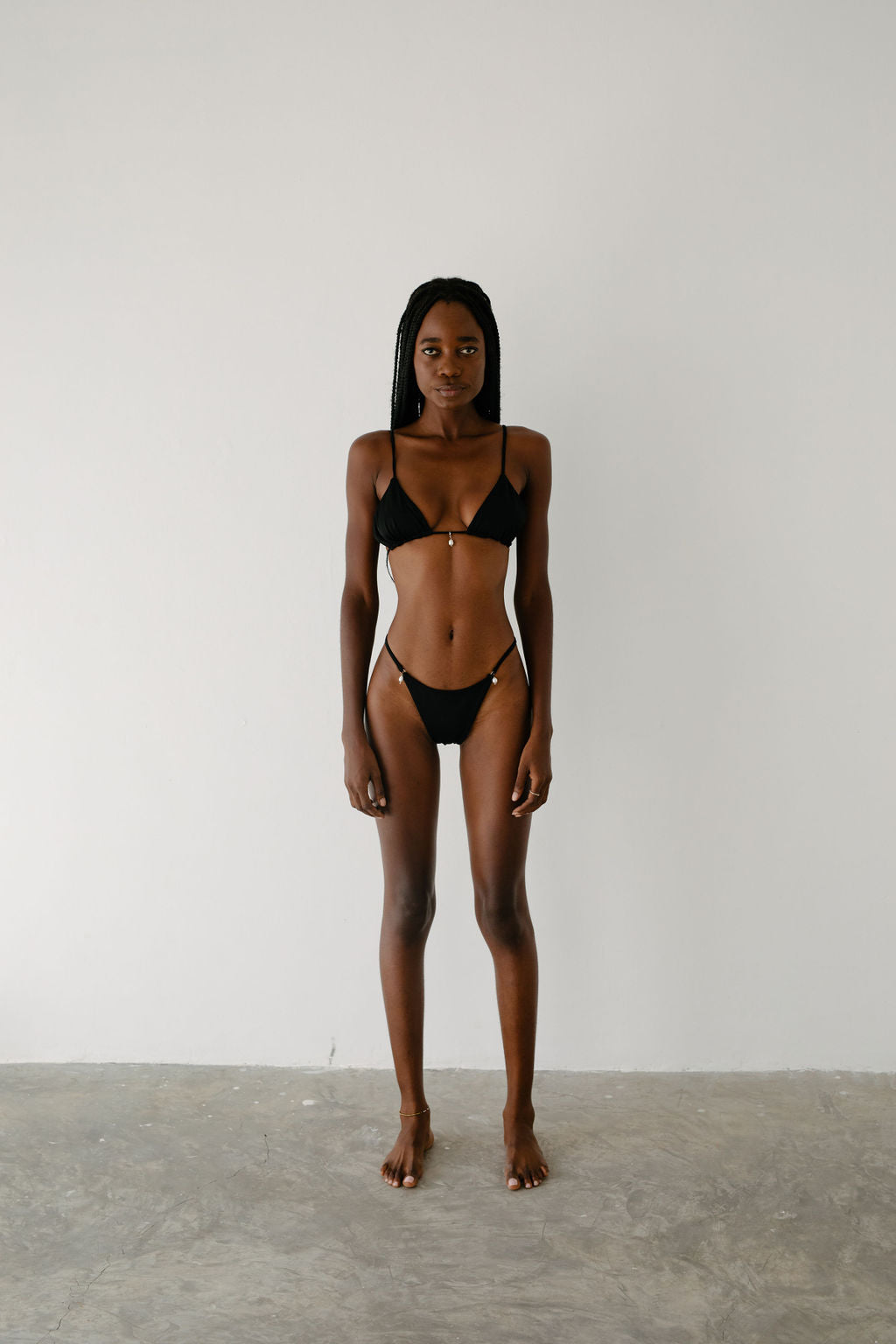 MIRA PEARL DROP BOTTOM - BLACK - NOLLA