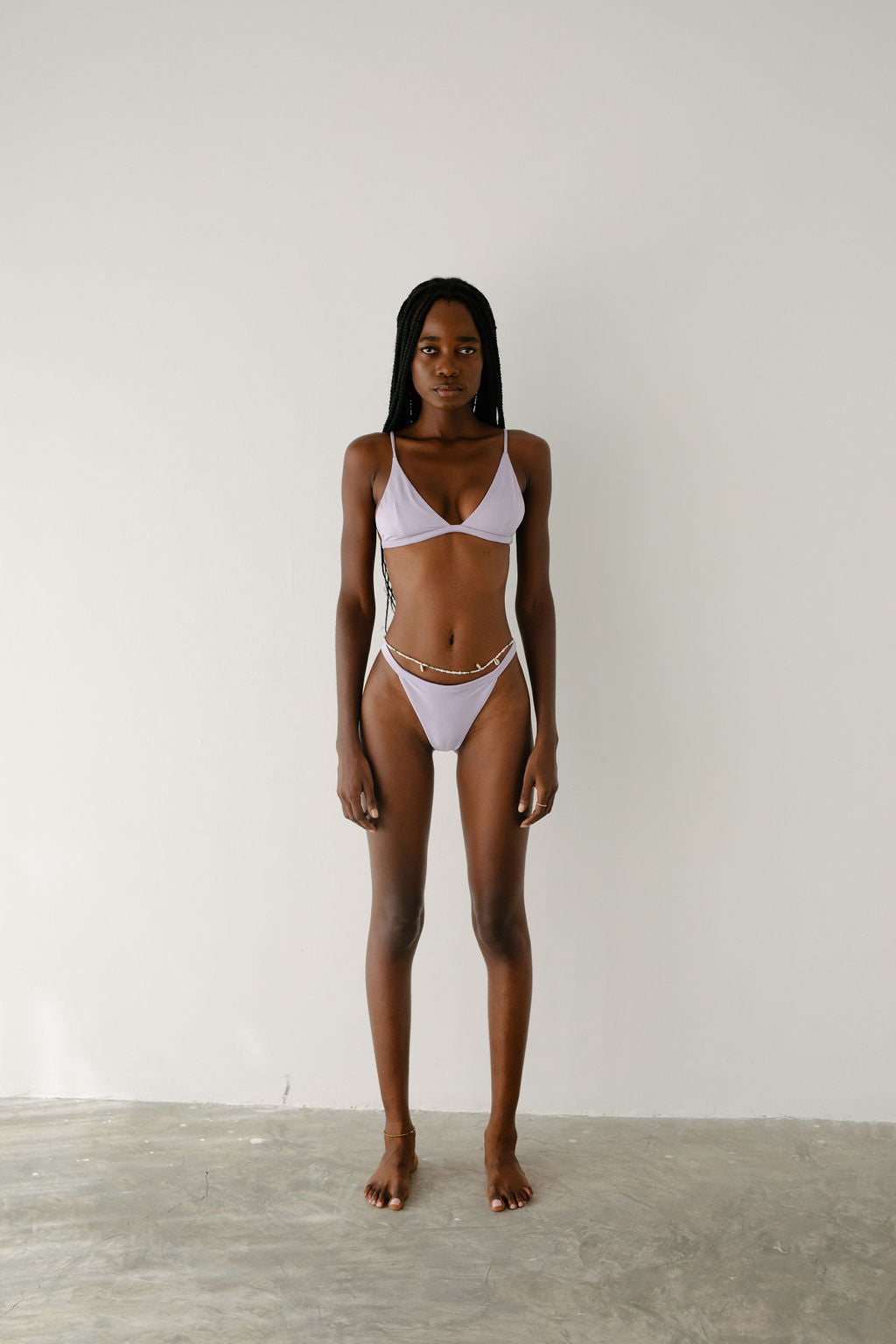 RITA TRIANGLE SWIM TOP - LILAC PURPLE - NOLLA