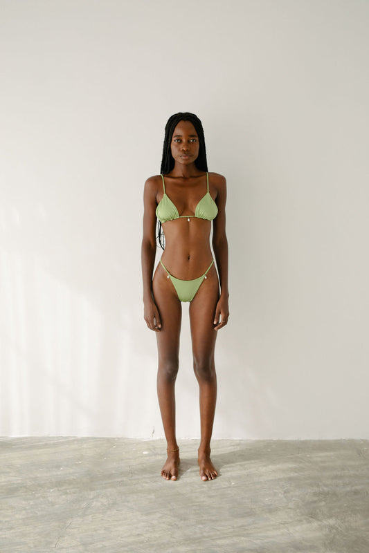 MIRA PEARL DROP TOP - FERN GREEN - NOLLA