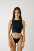 MOANA ACTIVE SWIM TOP - BLACK - NOLLA