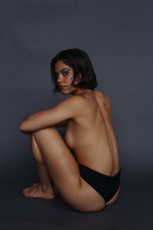 HIGH WAISTED BREIF | Black - NOLLA