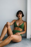 CROSS OVER BRA TOP | Green - NOLLA