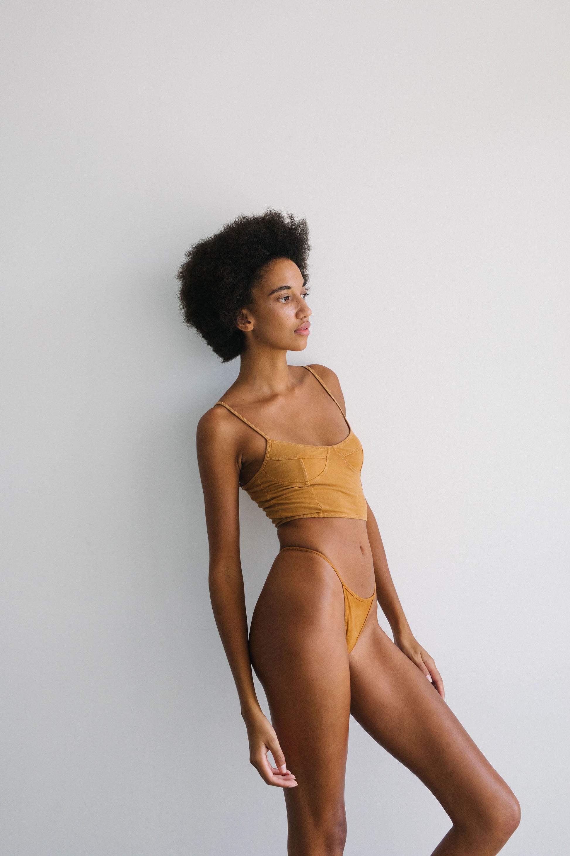 LONG LINE BRA TOP | Caramel - NOLLA