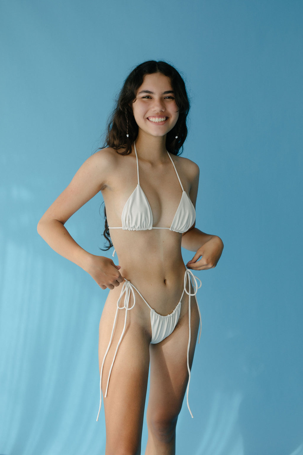 FRIDA STRING TIE Bottom | Cream - NOLLA
